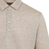 Polo in lino oasi in beige Zegna - uomo 
