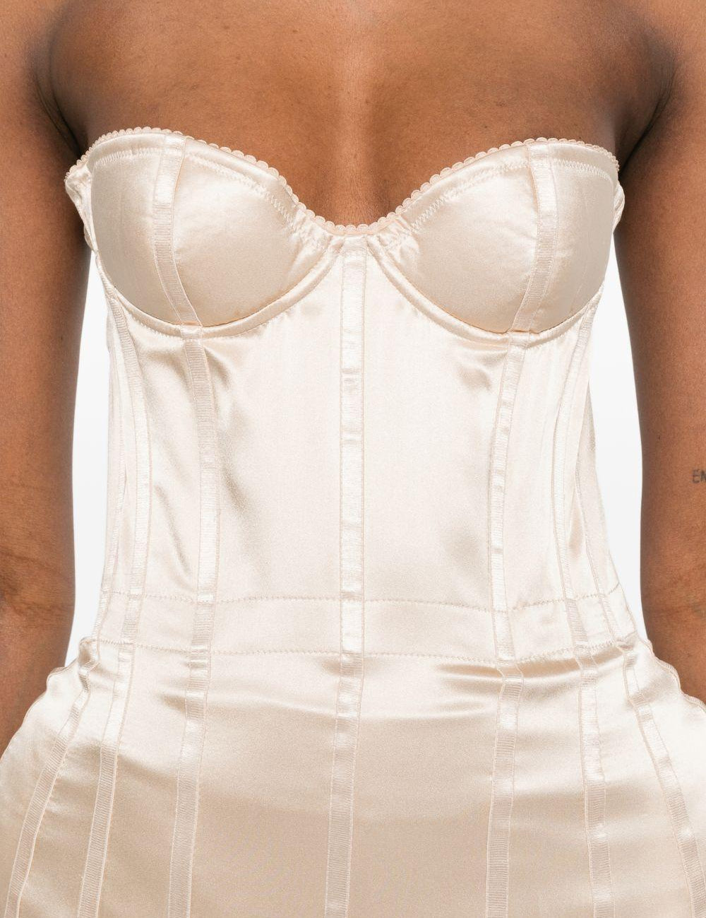 Corsetto di seta in avorio Magda butrym - donna 