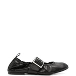 Ballerine Rosalind in pelle in nero 