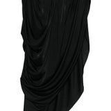 Top senza spalline drappeggiato in nero Giuseppe di morabito - donna 