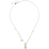 Collana con ciondolo a forma di orsetto fiorito in argento Yvmin - donna 