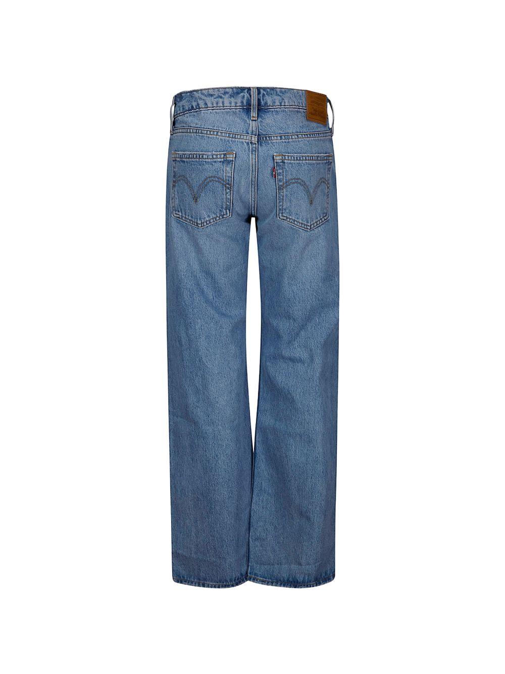 Jeans a cinque tasche con effetto vissuto in blu Levi's - donna 
