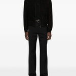 Giacca in pelle scamosciata in nero Salvatore santoro - uomo 