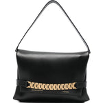 Borsa clutch con catena in nero Victoria Beckham - donna 