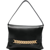 Borsa clutch con catena in nero Victoria Beckham - donna 