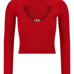 Maglione a coste in rosso Diesel - donna 