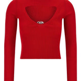 Maglione a coste in rosso Diesel - donna 