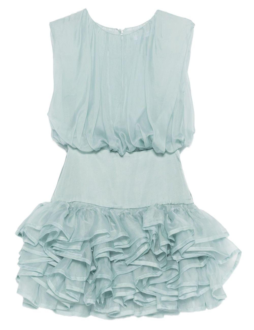 Miniabito con ruches in blu Viktor&rolf - donna 