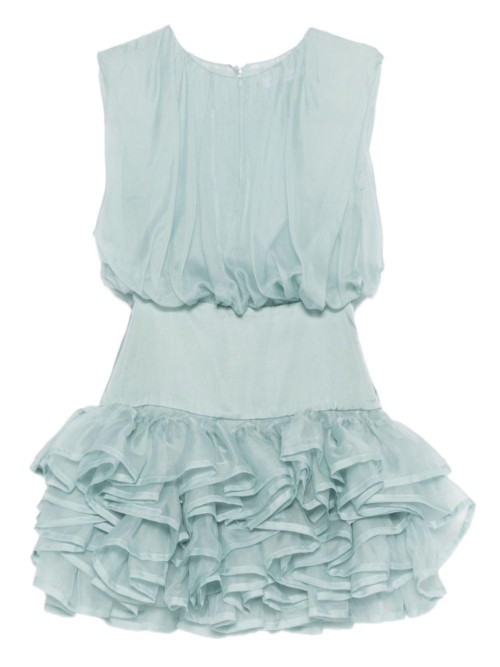 Miniabito con ruches in blu Viktor&rolf - donna 