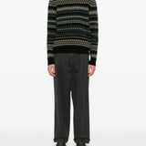 Maglione con ricami case fair in nero Barbour - uomo 