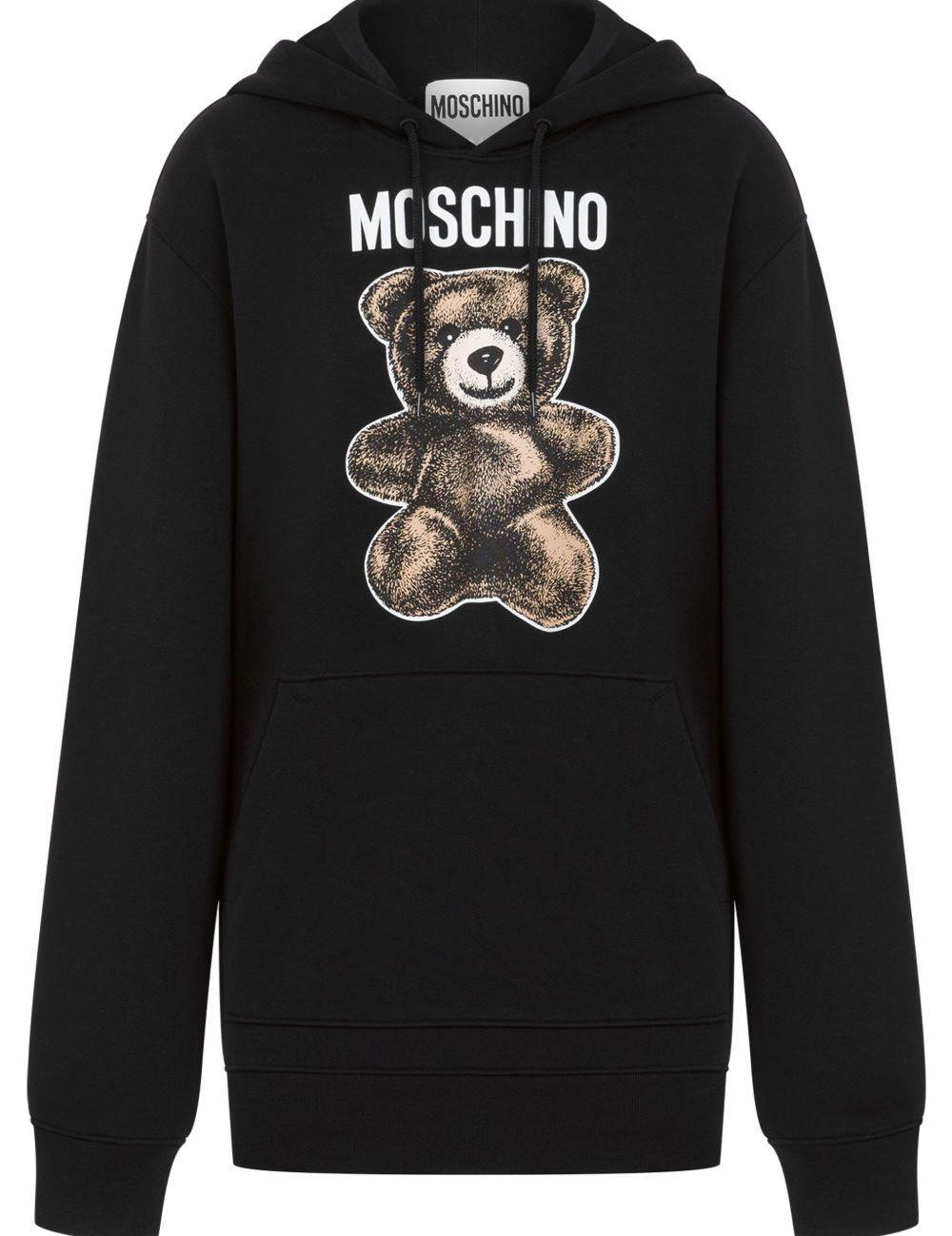 Felpa con stampa in nero Moschino - donna 