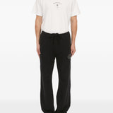 Pantaloni con applicazione in nero Mm6 maison margiela - uomo 