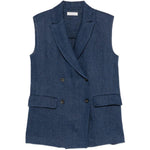 Gilet doppiopetto in blu Antonelli - donna 