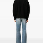 Maglione collo alto con logo in nero Ami Paris - unisex 