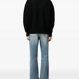 Maglione collo alto con logo in nero Ami Paris - unisex 