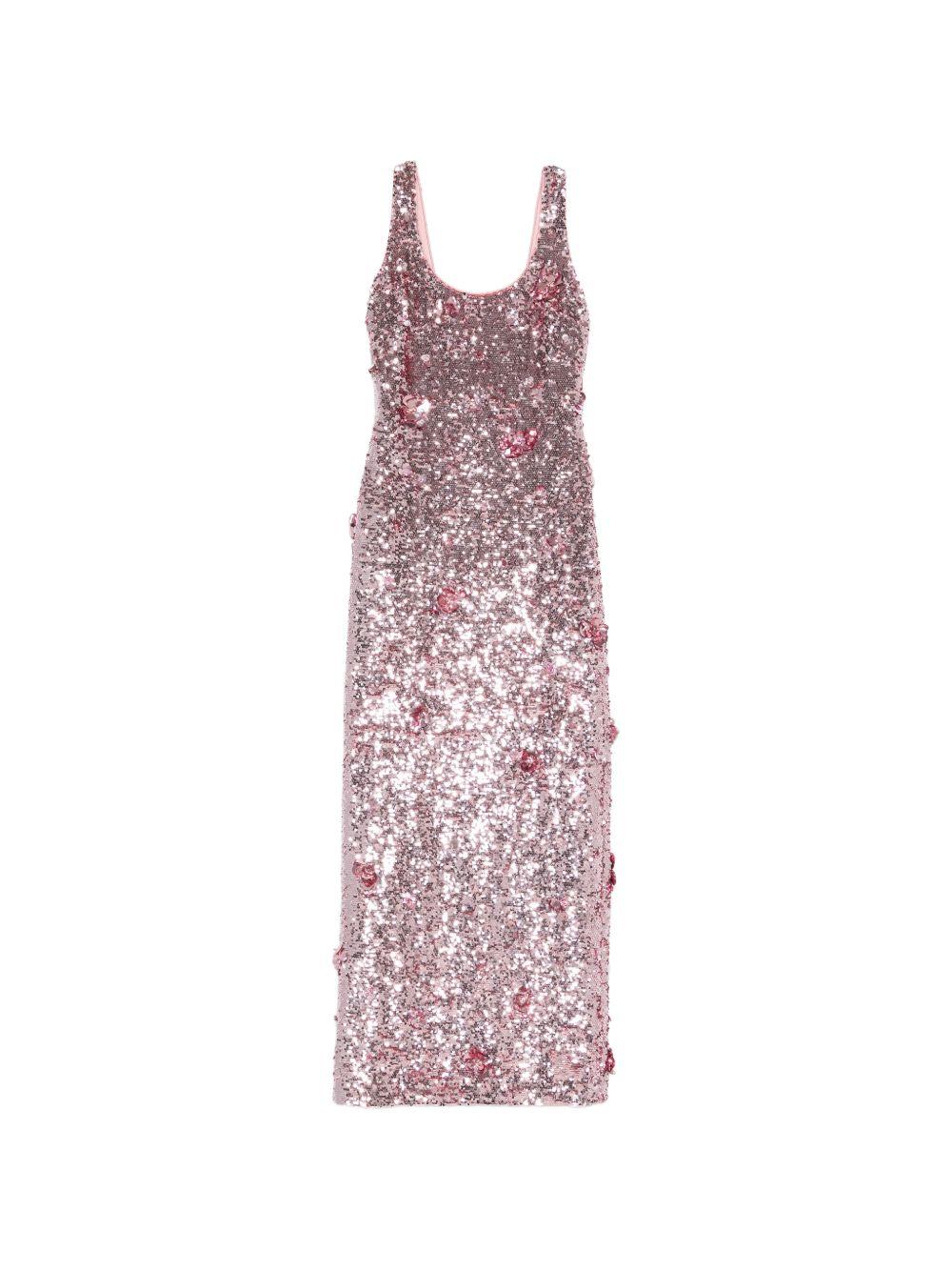 Abito lungo in paillettes in viola Simkhai - donna 