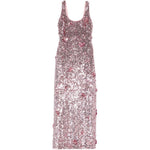 Abito lungo in paillettes in viola Simkhai - donna 