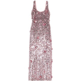 Abito lungo in paillettes in viola Simkhai - donna 