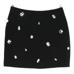 Minigonna con strass in nero David Koma - donna 