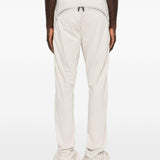 Jeans con zip laterale in avorio Rick owens drkshdw - uomo 