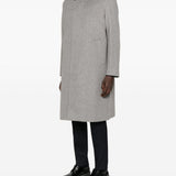 Cappotto con taschini a toppa e bottoni in grigio Lardini - uomo 