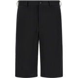 Shorts in lana in nero Comme des garcons homme plus - uomo 