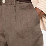 Pantaloncini con elastico in vita in marrone Brunello cucinelli - uomo 