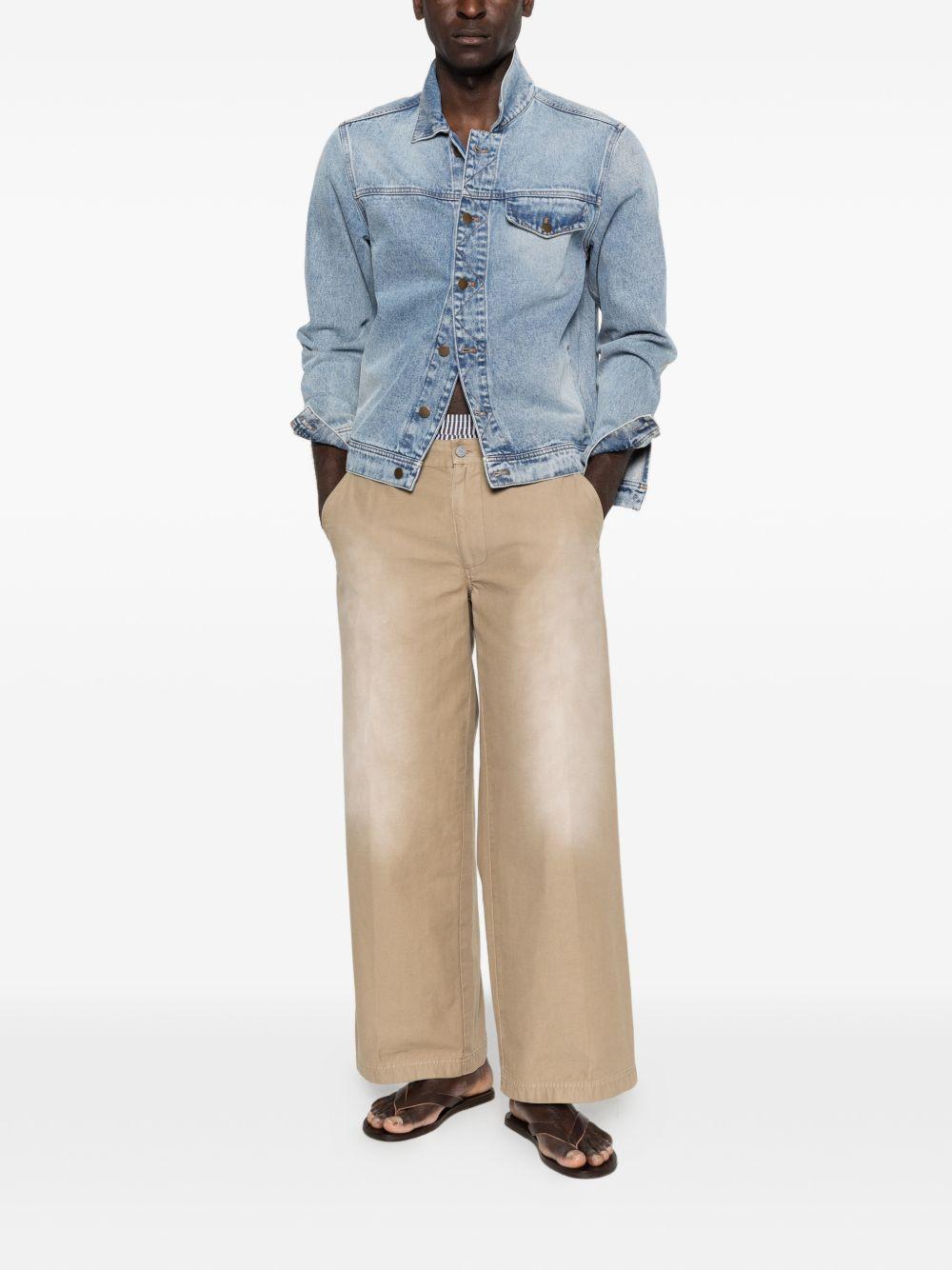 Pantaloni con passanti per cintura in beige Erl - unisex 