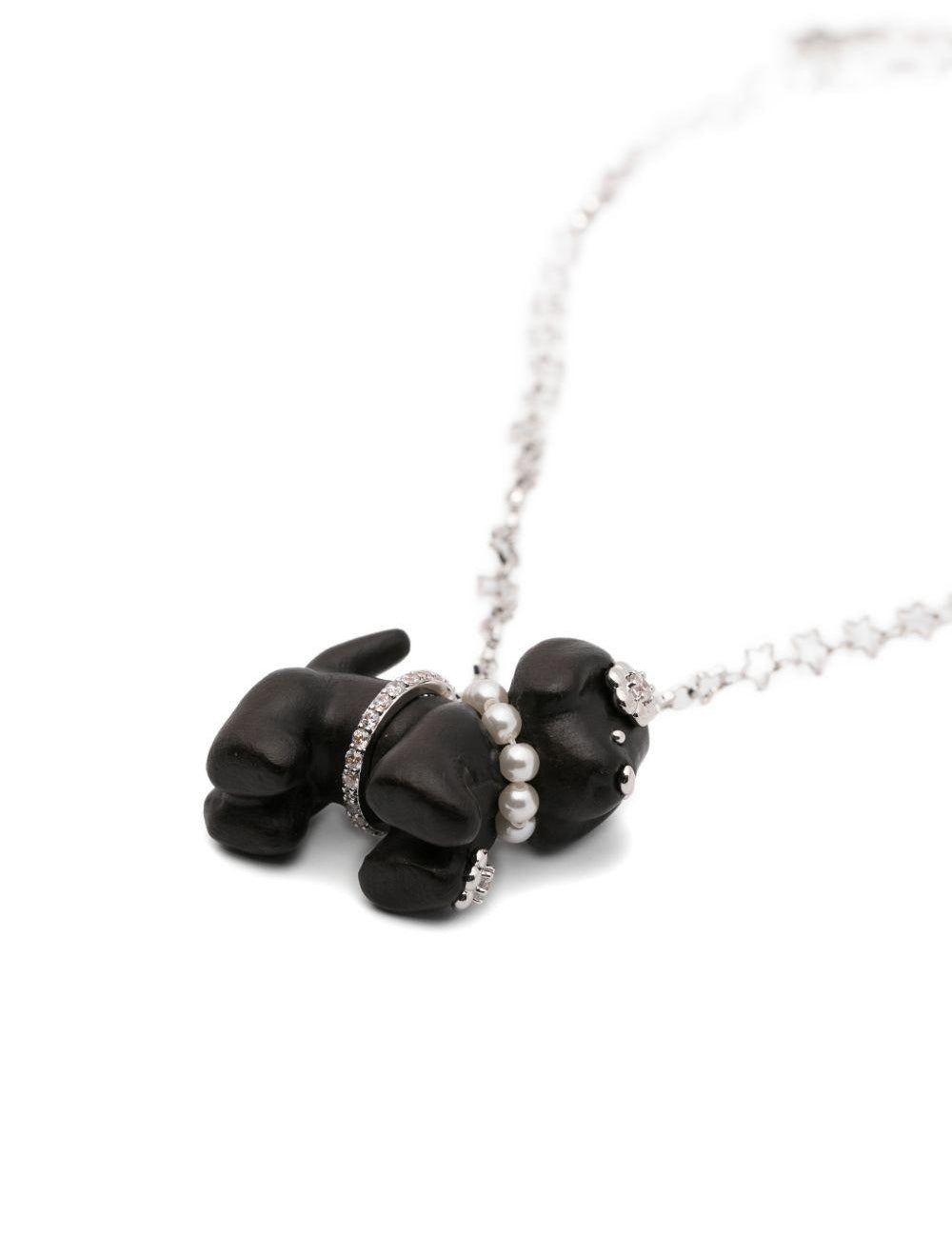Collana con ciondolo a forma di cane in marrone Yvmin - donna 