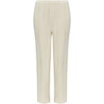 Pantaloni effetto plissé color crema Issey miyake - donna 