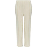 Pantaloni effetto plissé color crema Issey miyake - donna 