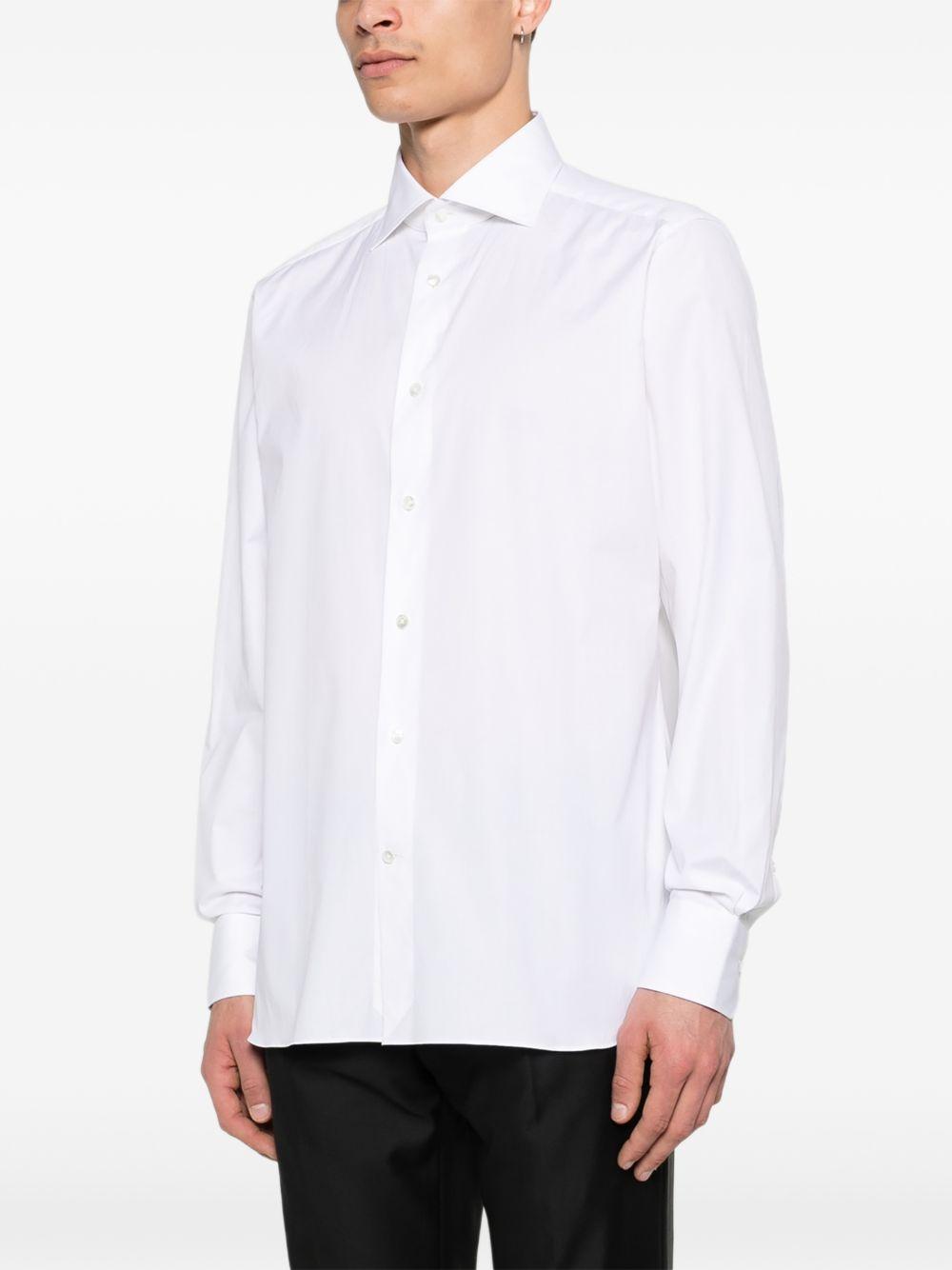 Camicia classica a maniche lunghe in bianco Zegna - uomo 