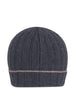 Cappello con logo  in blu Brunello cucinelli - uomo