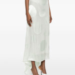 Gonna asimmetrica a pois susya in verde Dries van noten - donna 