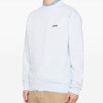 Felpa con logo in azzurro Jacquemus - uomo 