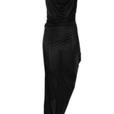 Abito con spacco hydra aaliyah n nero Rick owens lilies - donna 