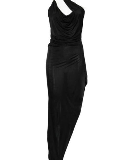 Abito con spacco hydra aaliyah n nero Rick owens lilies - donna 