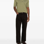 Polo a maniche corte in verde John smedley - uomo 