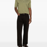 Polo a maniche corte in verde John smedley - uomo 
