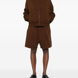 Felpa con zip in marrone Entire studios - unisex 