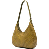 BORSA A SPALLA LUNA MEZZA IN VERDE BAMBOO - DONNA 