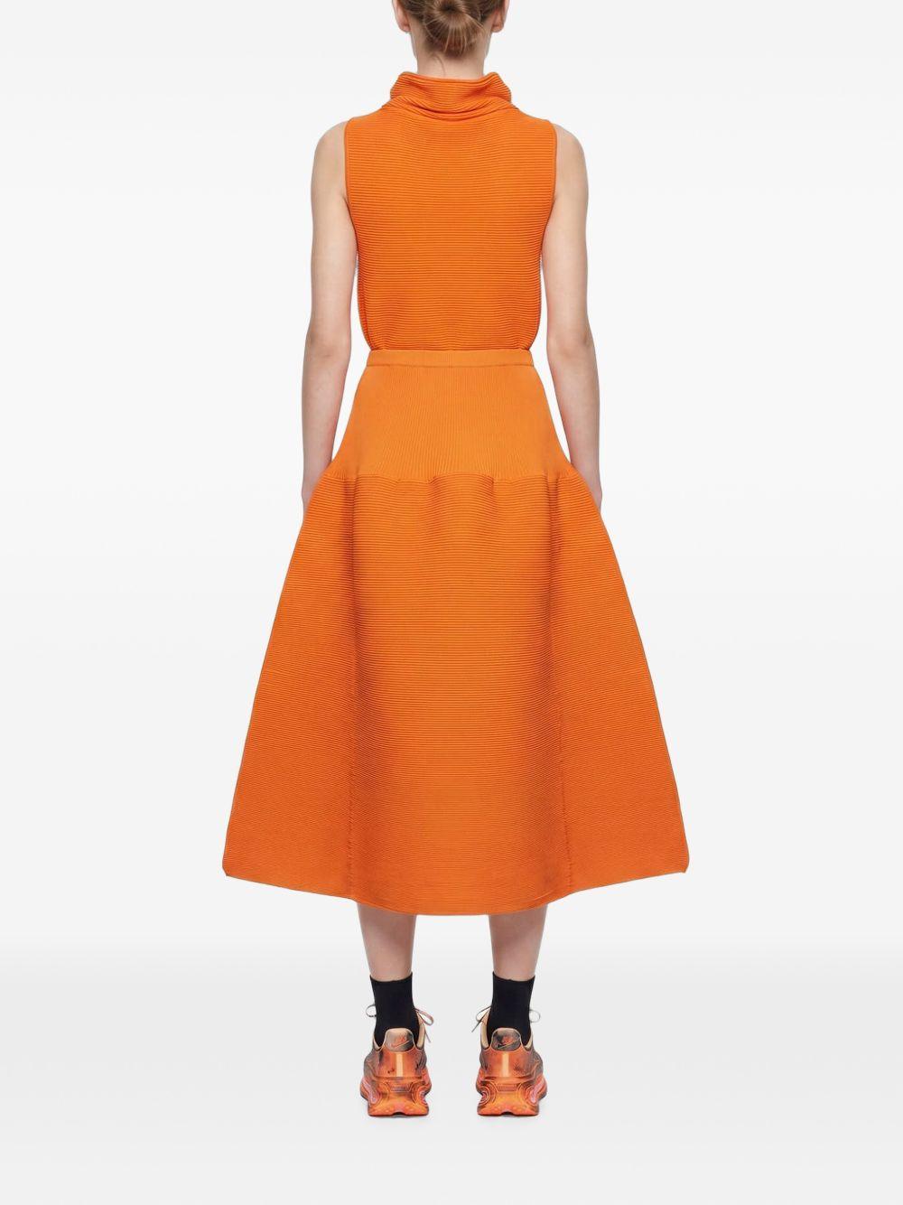Top a collo alto senza maniche in arancione Melitta Baumeister - donna 