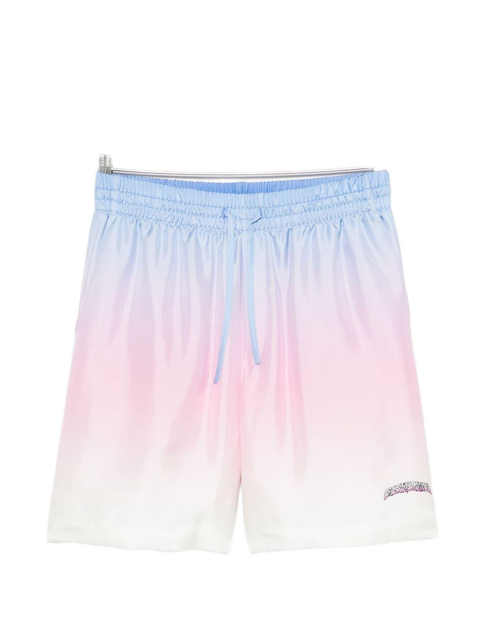 Shorts volcado con coulisse gradiente in multicolore Casablanca - uomo 