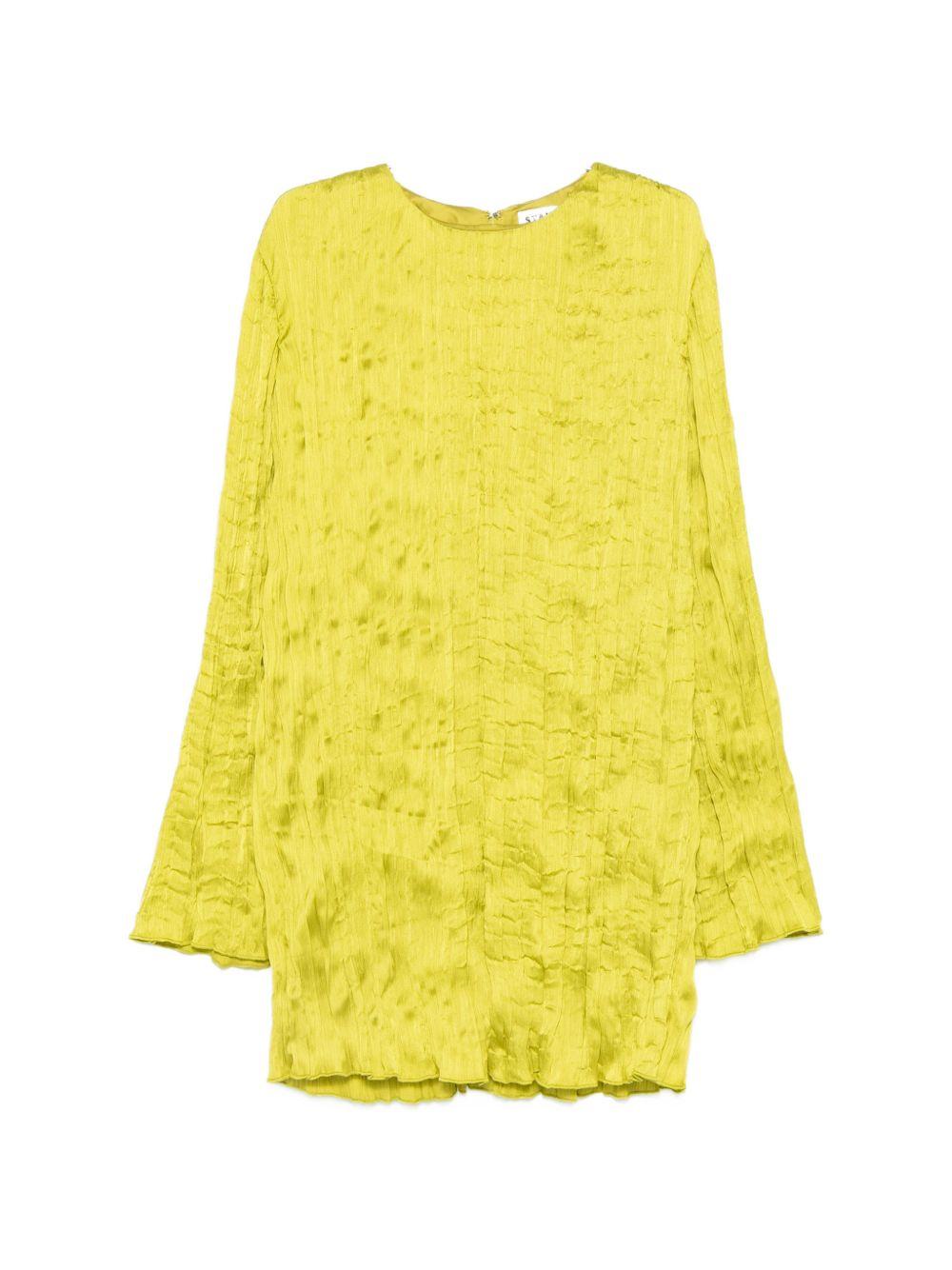 Abito mini kona in verde acido staud - donna 
