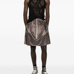 Shorts kilt al ginocchio in marrone Rick Owens x Moncler - unisex<BR/> 