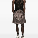 Shorts kilt al ginocchio in marrone Rick Owens x Moncler - unisex<BR/> 