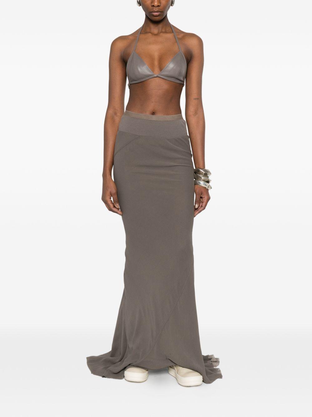 Gonna maxi coda in grigio Rick owens - donna 