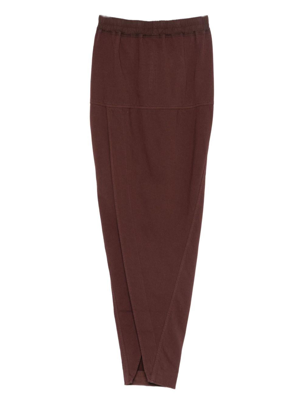 Gonna a matita con coulisse in marrone Rick owens drkshdw - donna 