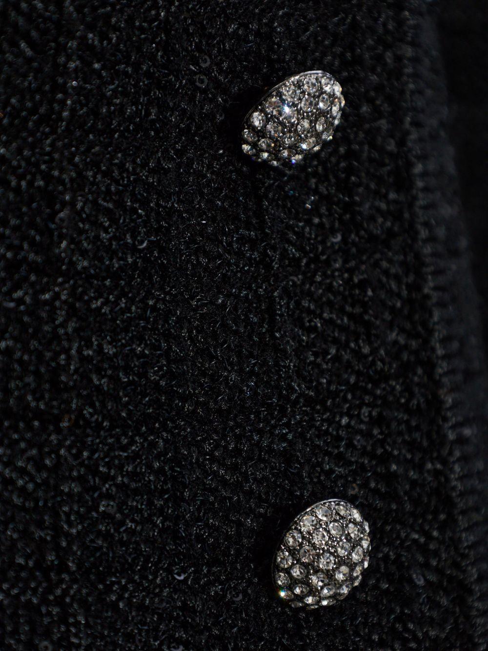 Giacca con bottoni gioiello in nero Alessandra Rich - donna 