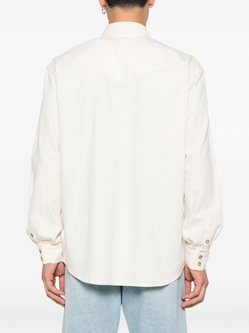 Camicia con doppia tasca in bianco Lardini - uomo 